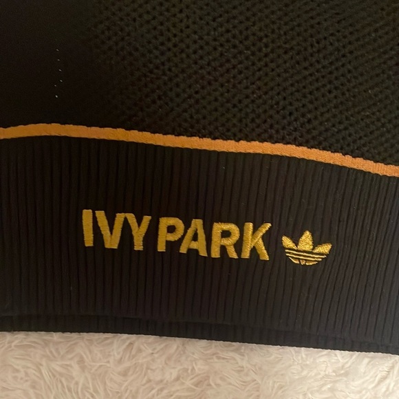 Adidas women’s ivy park black mesa knit crop tops - Picture 10 of 14